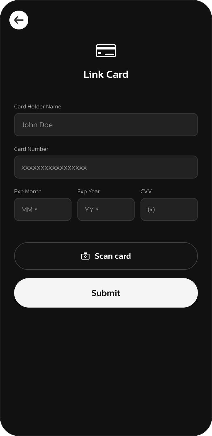 Link card form